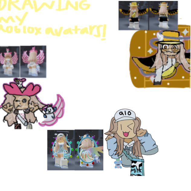 drawing my Roblox avatars ^_^