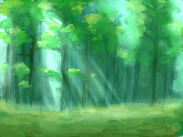ざっくり背景「森」