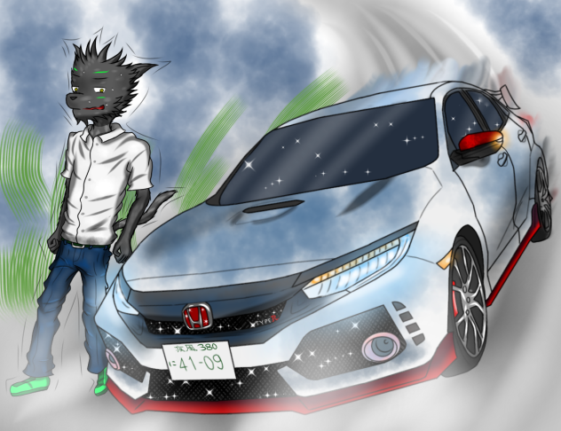 荒み蹴散るシビックタイプR