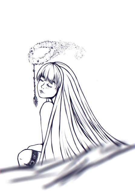 Color this angel (if u want to.)