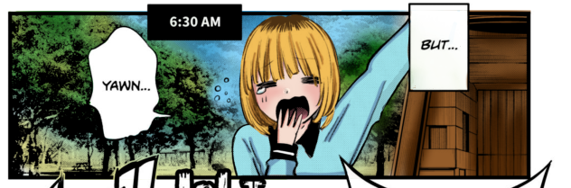 just colour a frame of manga