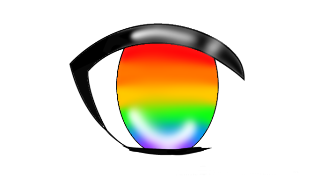 Rainbow anime eye
