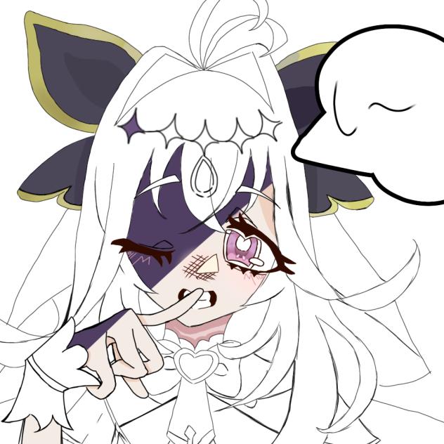まだ下書きだけどアルカナちゃん好き~~~~~~~~