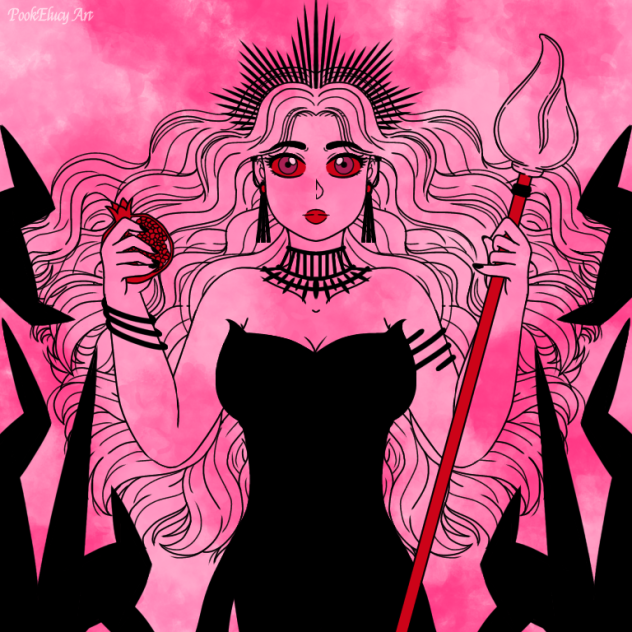 LoreOlympus Queen Persephone Speedpaint