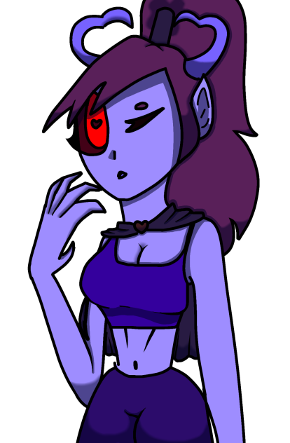 cool-colored succubus