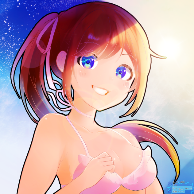 御伽チトセさんの線画お借りしました！