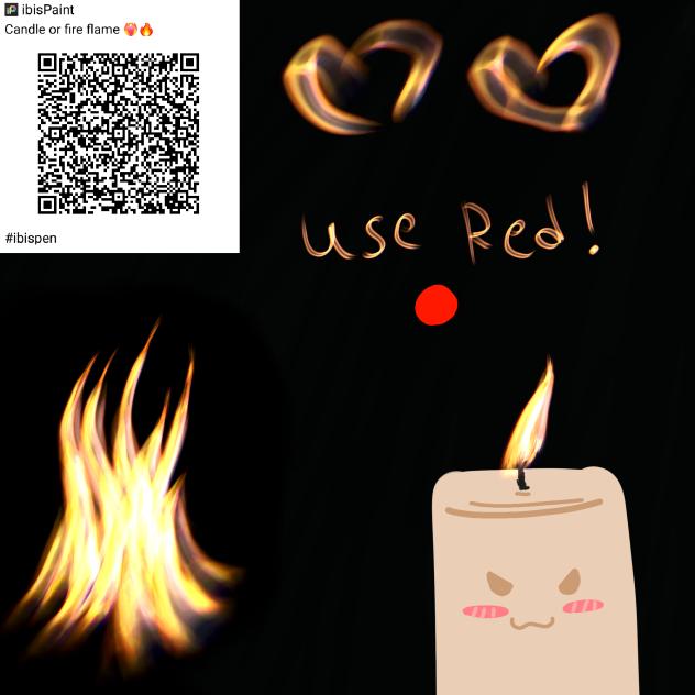 candle or fire Flame Brush