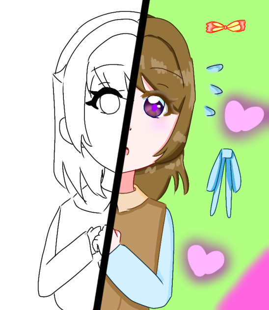 可愛い女の子　合作用