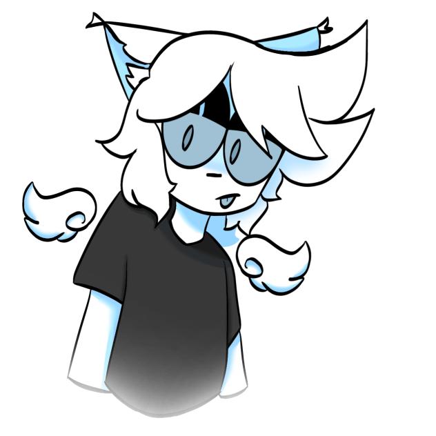 Angel cat (birdie art style ahh)