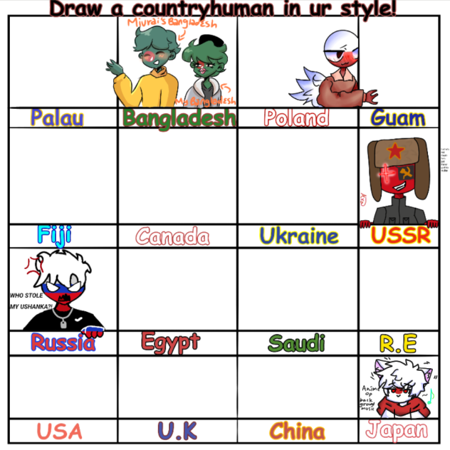 country human in ur style collab