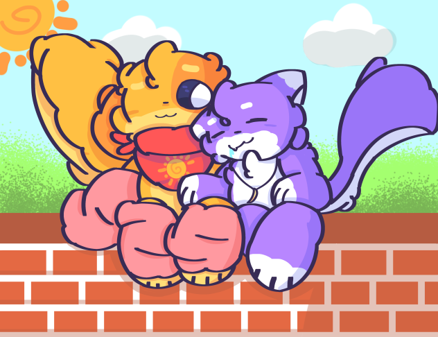 33-2024 catnap & dog day🧡💜(≧∀≦)