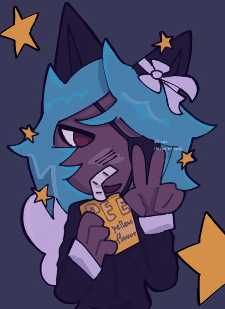 blue haired thing