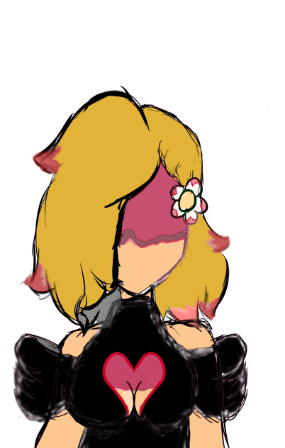cosplay outfit with wig as nine tails - ibisPaint