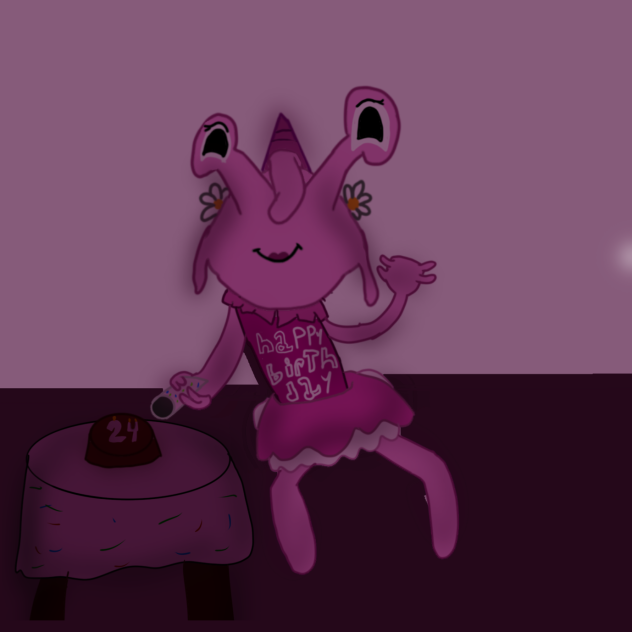 Modified pink design for rainbow friends
