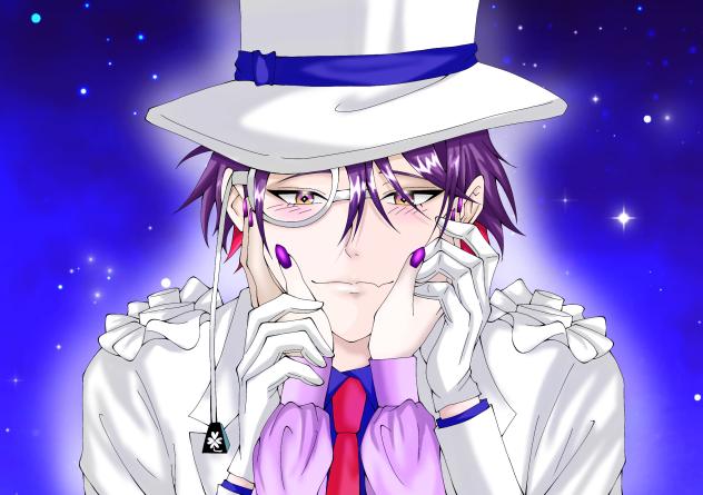渡会雲雀が怪盗キッドの衣装着てみた