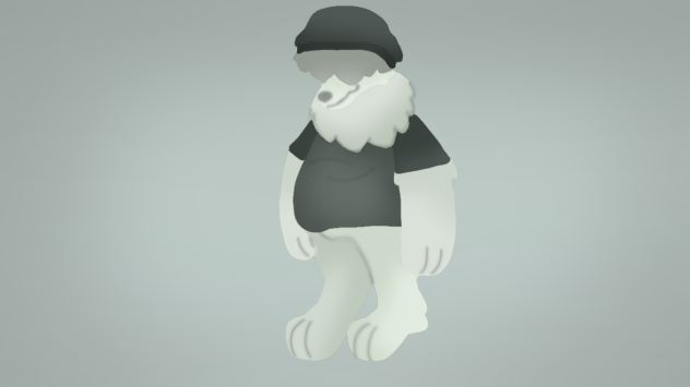 Body positivity ghost husky