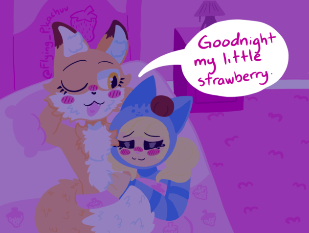Goodnight my little strawberry 🍓