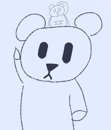 パンダに見えるかな？
