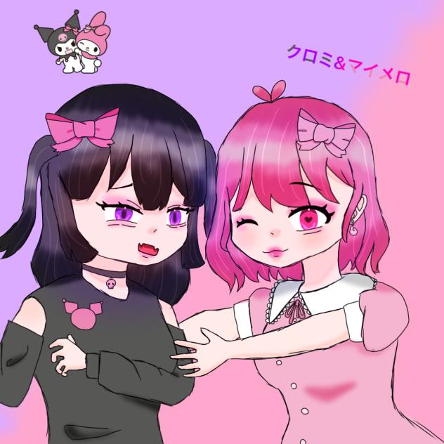 クロミ&マイメロ（擬人化注意）