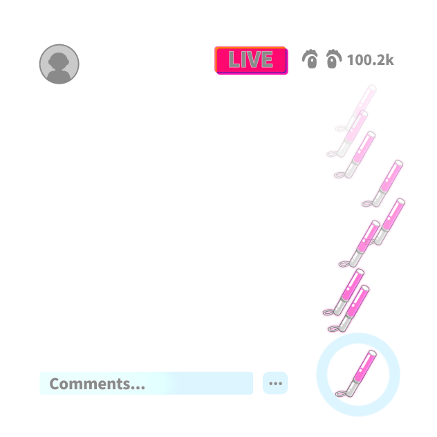 ライブストリーミング枠