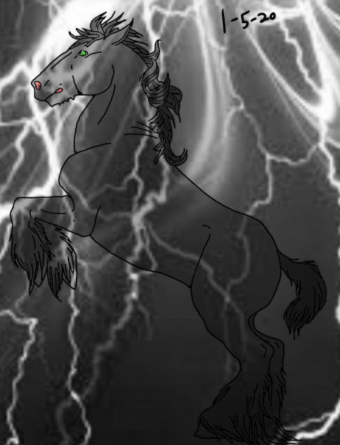 Lighting horse