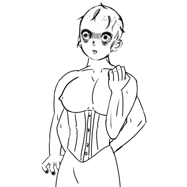 demon slayer spider baby X corset