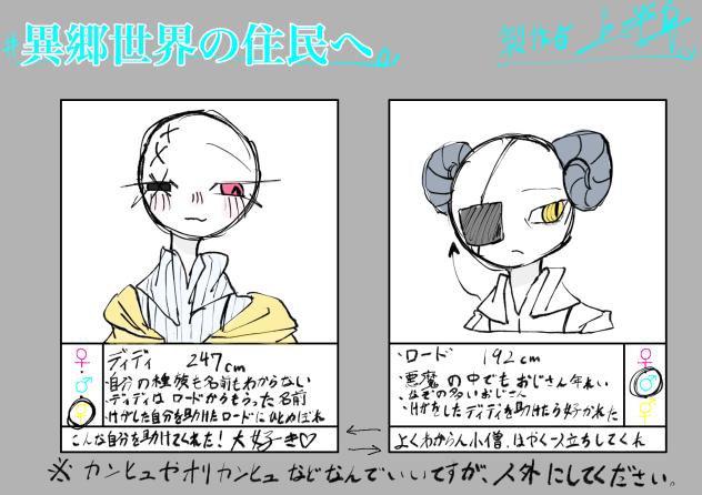 異郷世界の住民へ(見本)