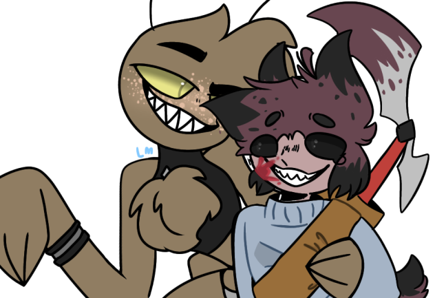 Lol I used my own au of alastor