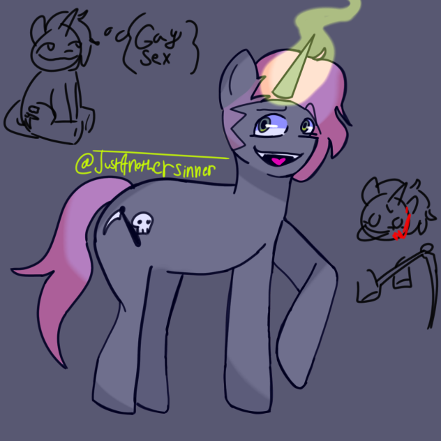 Horse OC doodle - ibisPaint