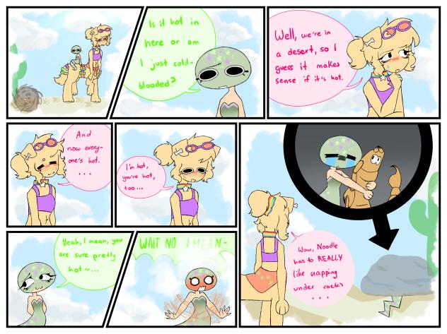 A desert walk [NoodleBuns comic]