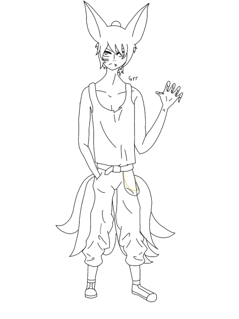 Katsu line art