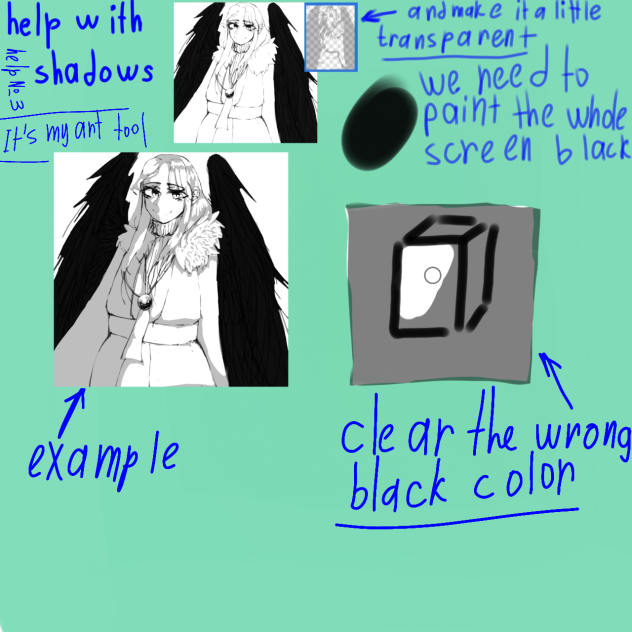helpN°3(shadows) ibisPaint