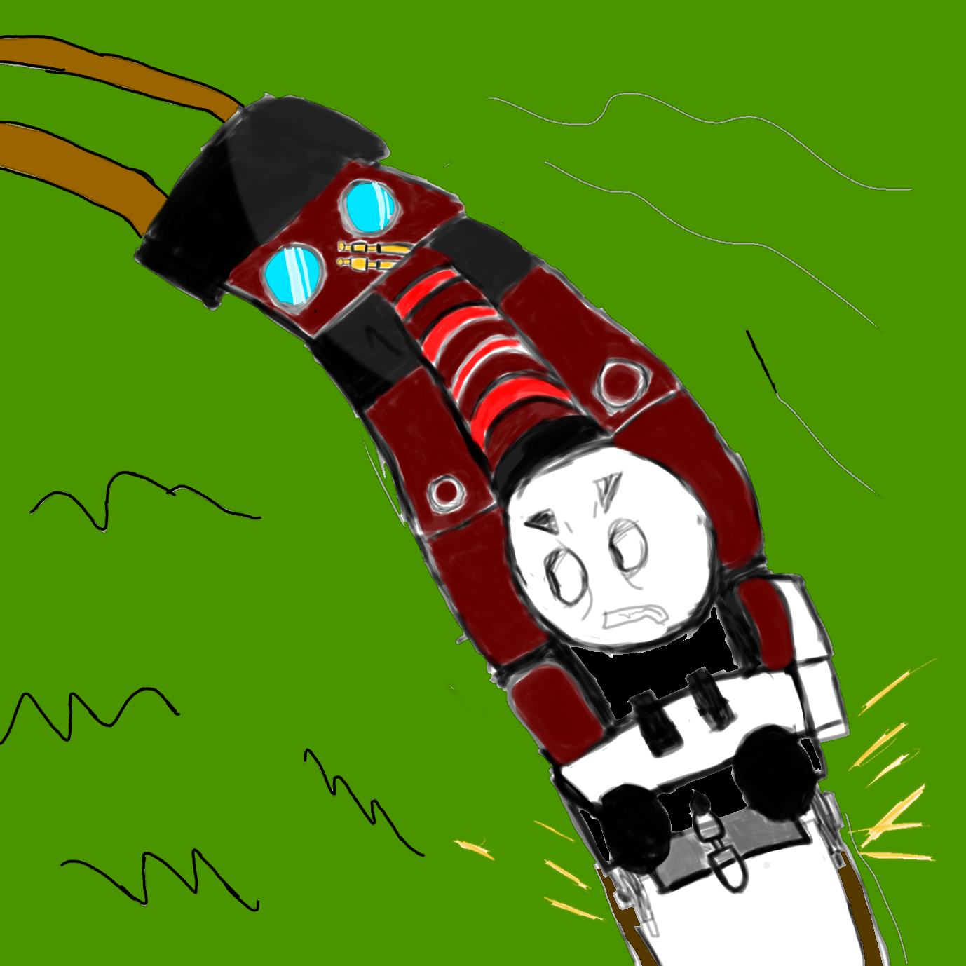 Tilting train - ibisPaint
