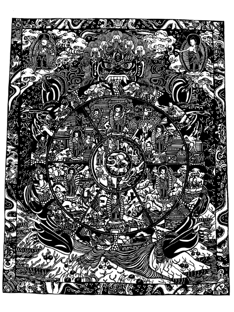 六道輪廻図 トレス