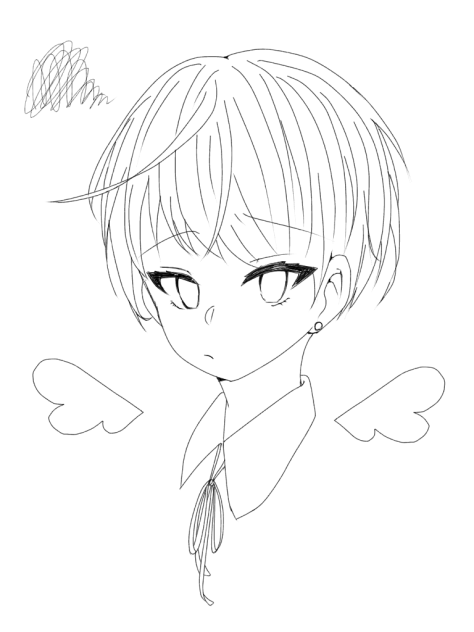 ショタ 線画