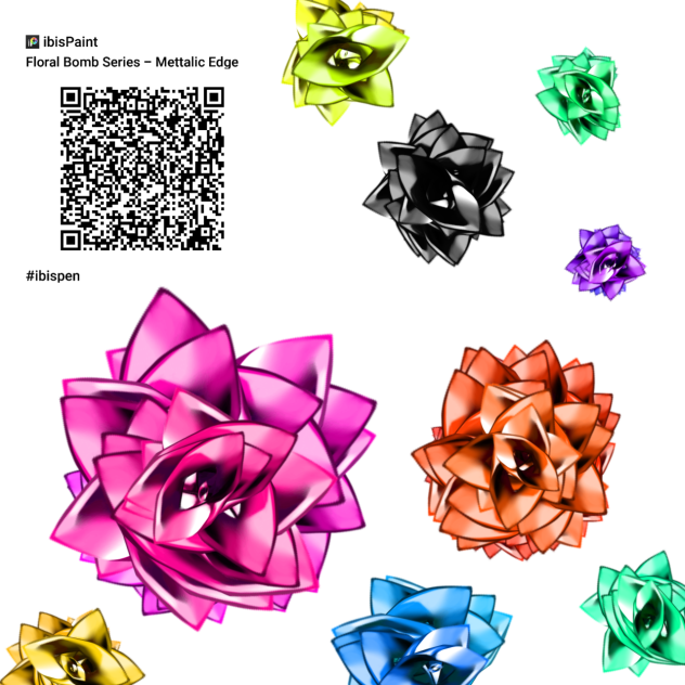 Floral Bomb Series - Metal Edge