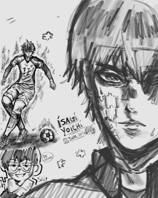 🧩 Isagi Yoichi 🧩 (Blue lock Scketch)