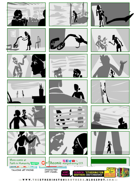 Practice sillouhette camera angle perspe