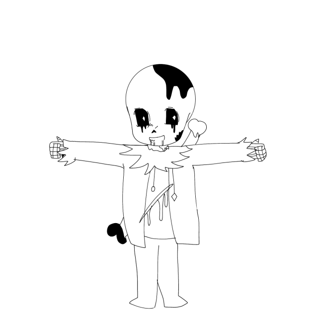 Linked sans in a T-Pose
