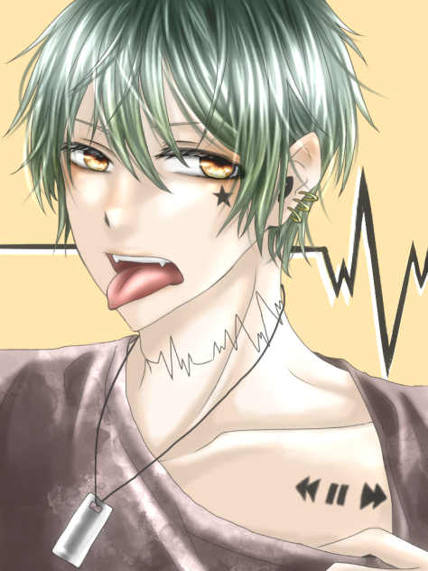 【線画】痩せ型男子【拝借】