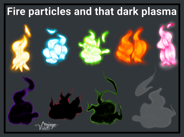 Fire and Dark matter particle