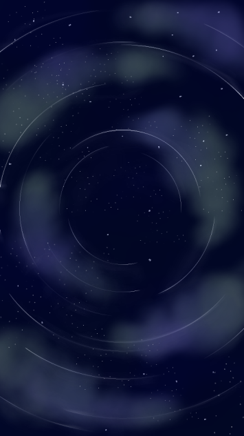 星空と流星