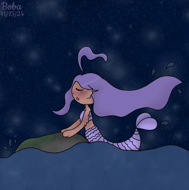 My mermaid oc Shelly!