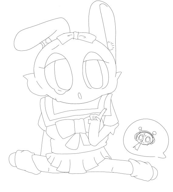 ピンキー塗り絵