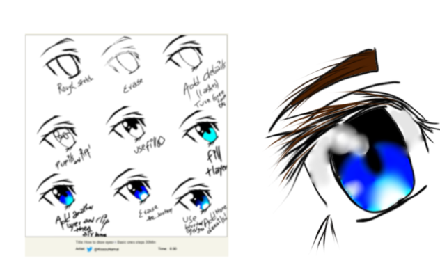 using @KissouNamai's eye tutorial!!!