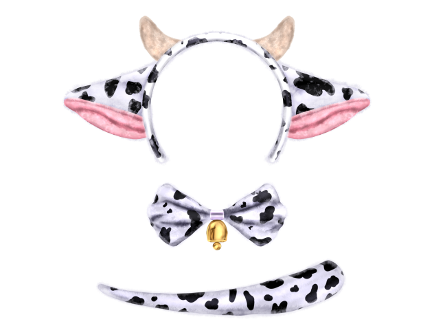 Cow accessories set
