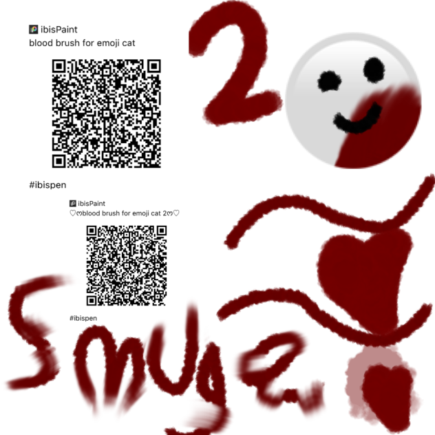 Blood for emoji cat