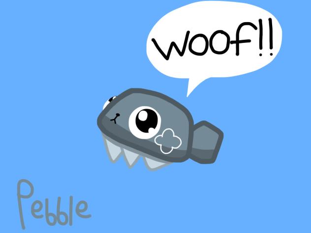 Pebble, Dandy’s world, Peb, Woof.