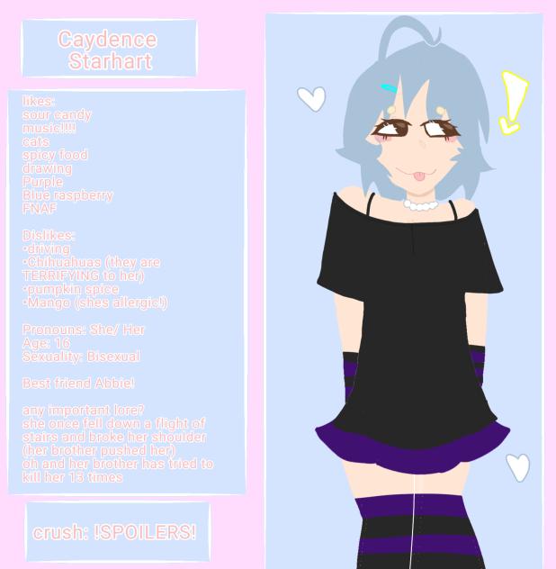 Caydence official character sheet!