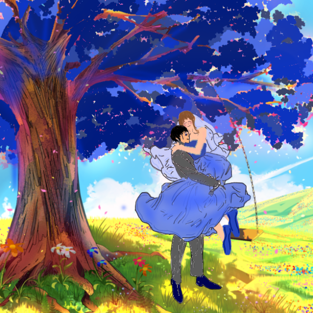 Navy blue wedding - ibisPaint